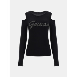 Guess Cold shoulder logo sweater