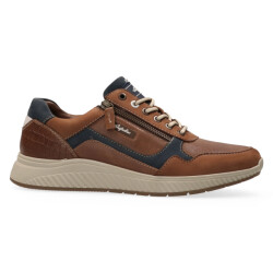Australian Footwear Hatchback leather/nubuck 15.1607.01-df6 cognac-blue 3175
