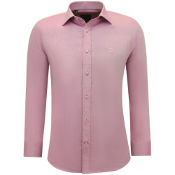 Gentile Bellini Zakelijke effen oxfordslim fit fuchsia