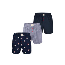 Phil & Co Heren wijde boxershorts kerst multipack 3-pack