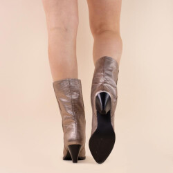 DWRS Label Samara 271079 smoke metallic dames maat: leer