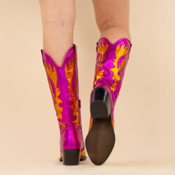 DWRS Label Cowboyboots 28520 regina oranje dames maat: leer