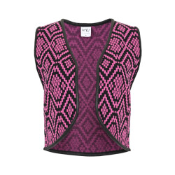 MAICAZZ Knits hadar vest ikat magenta wi23.65.204