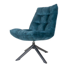 Home67 Fauteuil dorus adore velvet petrol 24