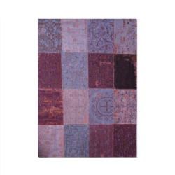 Louis de Poortere Vloerkleed vintage patchwork pale purple 8008 170 x 240 cm