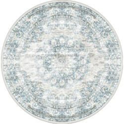 Veer Carpets Vloerkleed viola blue rond ø120 cm