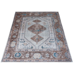 Veer Carpets Vloerkleed karaca blue/brown 06 70 x 140 cm
