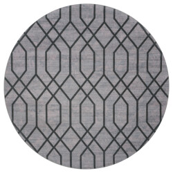 Veer Carpets Vloerkleed pattern rond groen ø120 cm