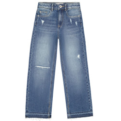 Vingino Meiden jeans wide leg fit cato blue vintage