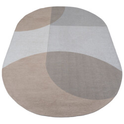 Veer Carpets Vloerkleed eli beige ovaal 200 x 290 cm