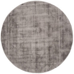 Veer Carpets Karpet viscose rond dark grey ø200 cm