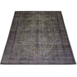 Veer Carpets Vloerkleed mila antraciet/ green 160 x 230 cm