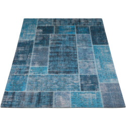 Veer Carpets Karpet mijnen turquoise 160 x 230 cm
