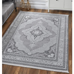 Woodman Carpet Flanders - 160x220cm, laagpolig vloerkleed met franjes