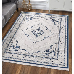 Woodman Carpet Artois - 120x180cm, laagpolig vloerkleed met franjes