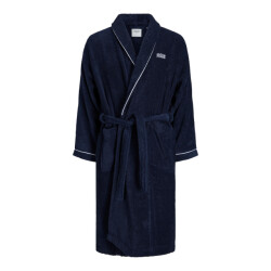 Jack & Jones Badjas heren badstof jacpiping bathrobe navy r