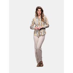 Mucho Gusto Blouse saint-denis zilver en gouden kettingen