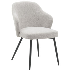 Home67 Eetkamerstoel kendra bouclé naturel