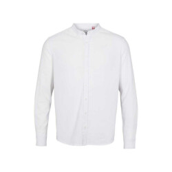 Kronstadt Ks3308 johan linen henley shirt white