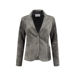Helena Hart Blazer velvet kort 7324 grij
