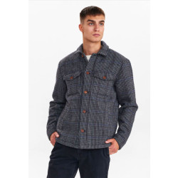 Anerkjendt Akbastian check jacket dark grey mel 900823