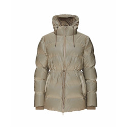 Rains 1537 puffer w jacket velvet taupe