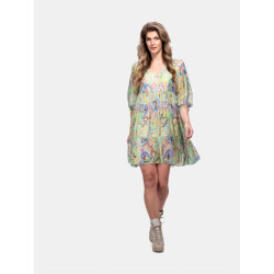 Mucho Gusto Dress montemerano green hearts