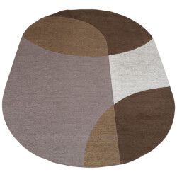 Veer Carpets Vloerkleed eli brown ovaal 200 x 290 cm