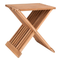 House Nordic Erto stool stool in teak wood