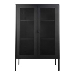 House Nordic Melbourne display cabinet display cabinet in black with mesh door
