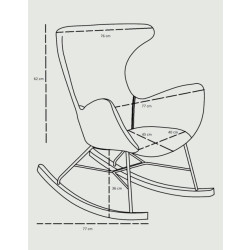 Njordec Gaia rocking chair