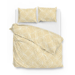 Zo!Home Dekbedovertrek agnetha yellow 260 x 200 220 cm + 2 slopen 60 x 70 cm
