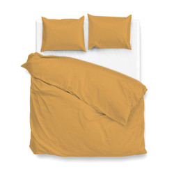 Zo!Home Dekbedovertrek satinado ochre gold 260 x 200 220 cm + 2 slopen 60 x 70