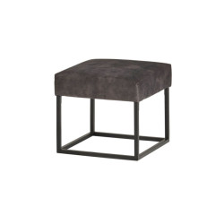 Le Chair Poef cuadrado vierkant 45 adore dark grey