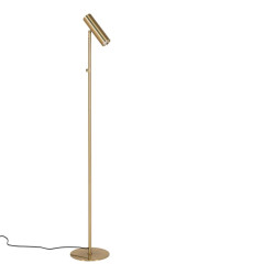 House Nordic Paris vloerlamp lamp in messing met een 210 cm stoffen snoer lamp: gu10/5w led ip20