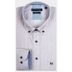 Giordano Casual hemd lange mouw ivy minimal squares print 417015/80