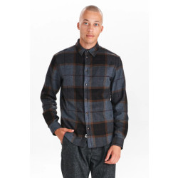 Anerkjendt 900860 aklouis brushed check 0526 dark grey mel