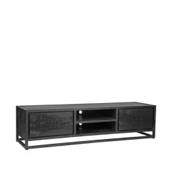 Label51 Tv-meubel chili zwart mangohout 160 cm
