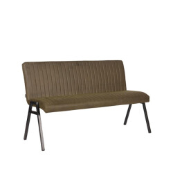 Label51 Eetkamerbank matz army green microfiber 145 cm