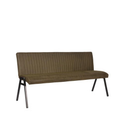 Label51 Eetkamerbank matz army green microfiber 175 cm