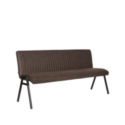 Label51 Eetkamerbank matz antraciet microfiber 175 cm