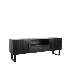 Label51 Tv-meubel santos zwart mangohout 168 cm