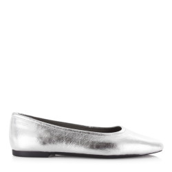 Vagabond Jolin leren ballerina | silver ballerina's dames