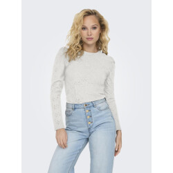 Only Onlsmilla l/s o-neck puff top jrs