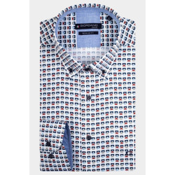 Giordano Casual hemd lange mouw ivy triangle print 417012/80