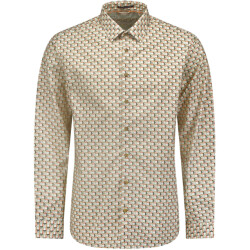 No Excess Overhemd lange mouw met print stretch melon