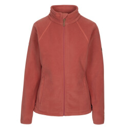 Trespass Dames trouper fleecejack met lederen afwerking