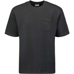 No Excess T-shirt korte mouw ronde hals jacuard dark steel
