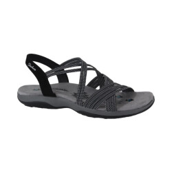 Skechers 163117 blk dames sandalen sportief