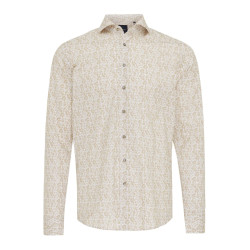 Tresanti Cora | shirt with botanical print | taupe